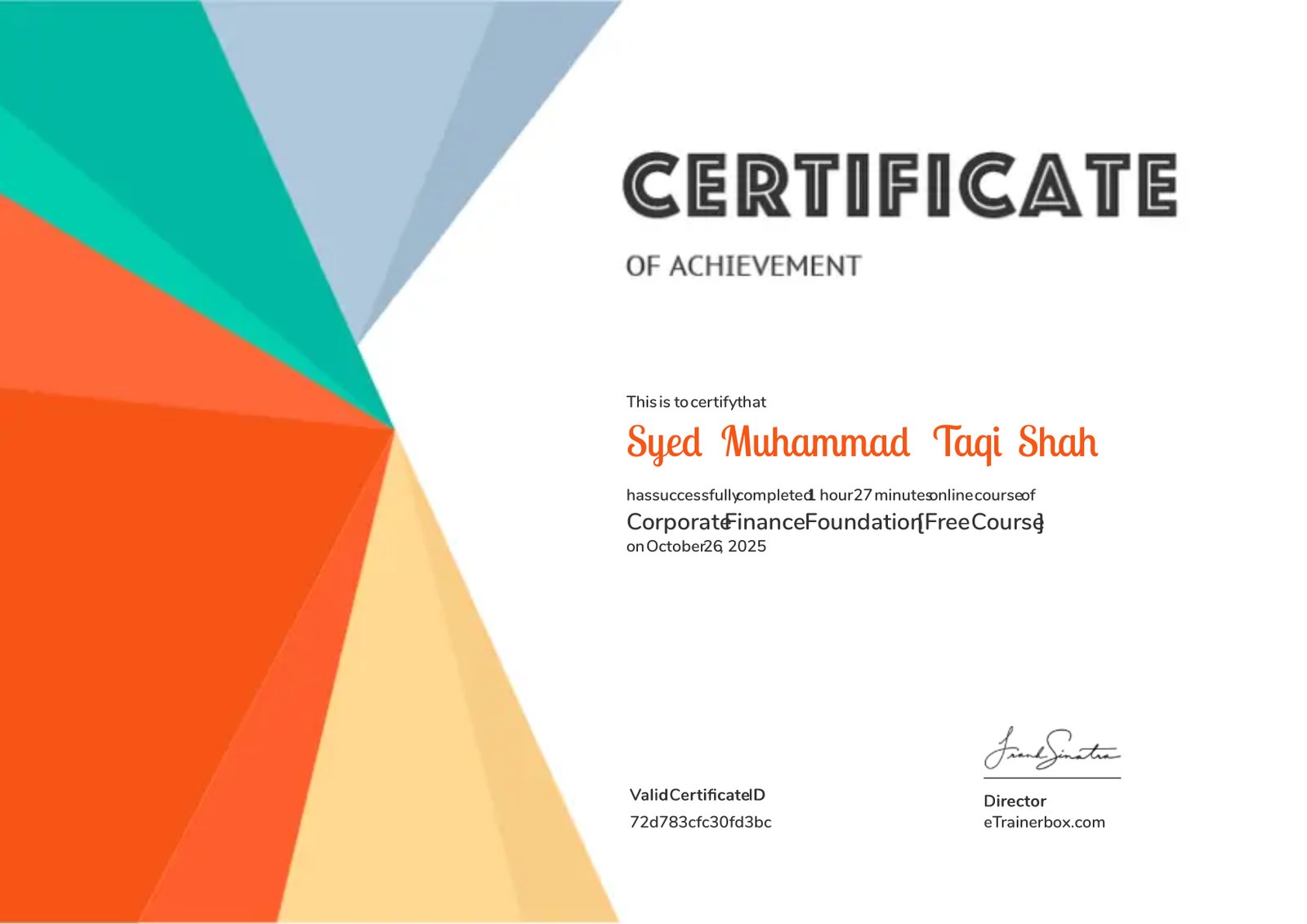 Corporate Finance Foundation [Free Course]