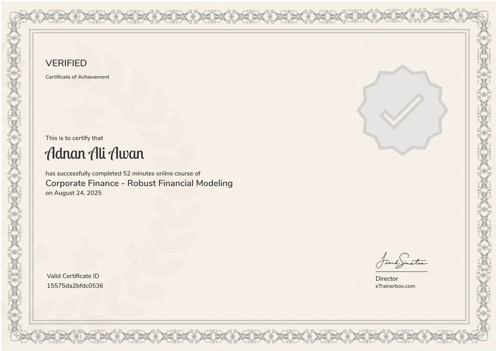 Corporate Finance - Robust Financial Modeling