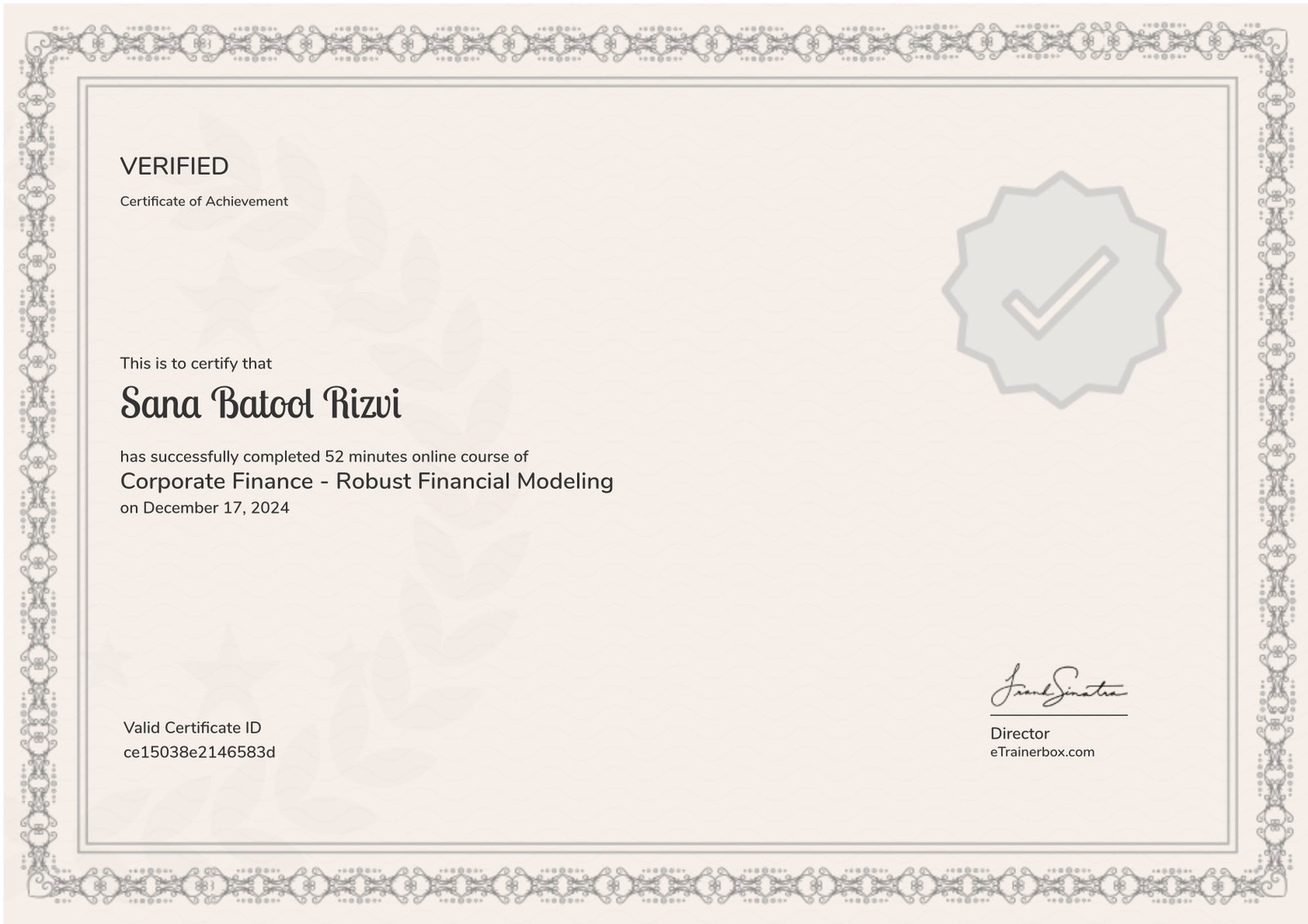 Corporate Finance - Robust Financial Modeling